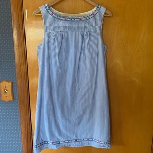 Cotton pinstripe Vineyard Vines shift dress
